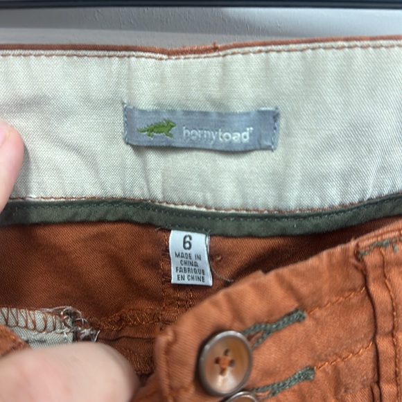 Horny Toad burnt orange straight leg pants 6 - Picture 3 of 7